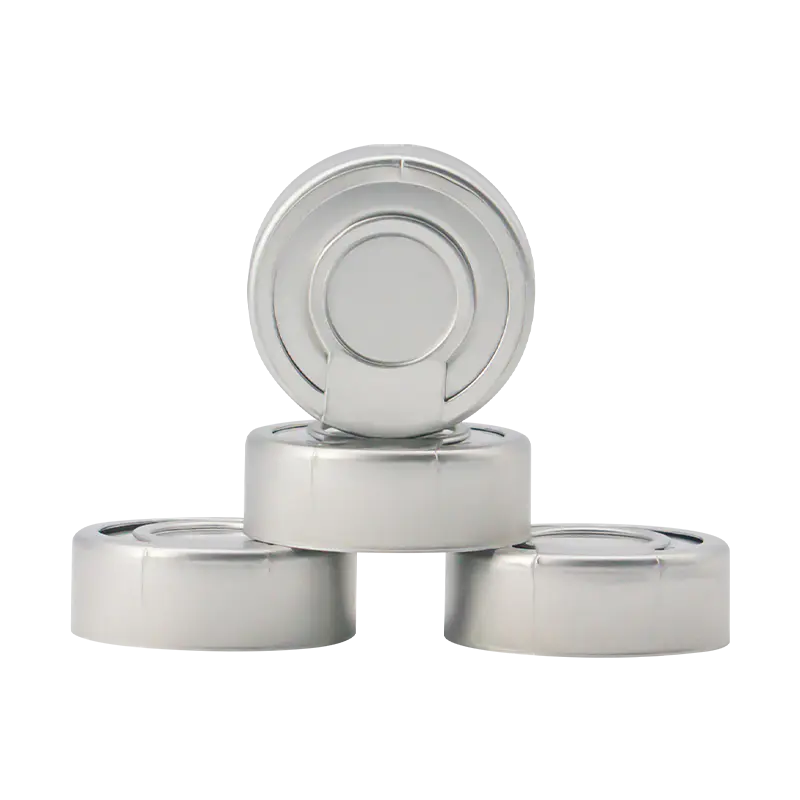Capac cu inel de tragere din aluminiu